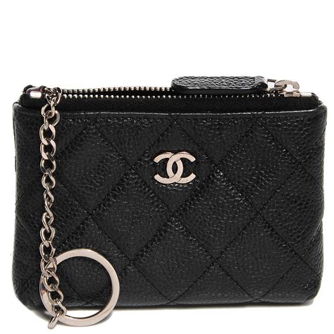 chanel key holder wallet|Chanel small wallet zip.